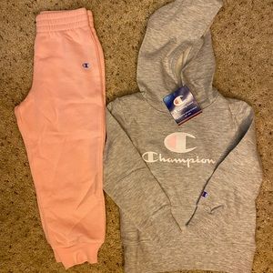 *SOLD* Champion 2 Piece Fleece Hoodie Fleece Jogger Set Kids Clothes Toddler